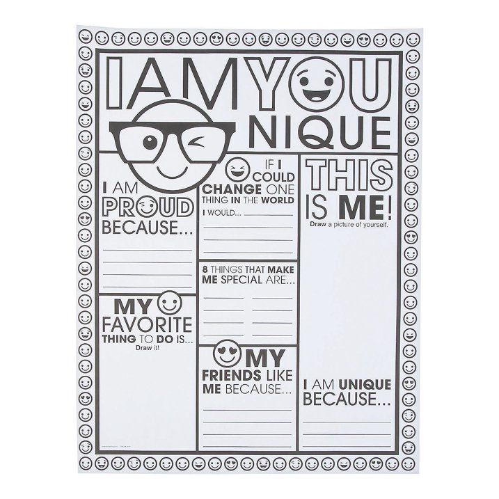 Photo 1 of Color Your Own Be You Poster - Craft Kit