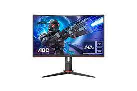 Photo 1 of AOC C32G2 32" Curved Frameless Gaming Monitor FHD, 1500R Curved VA, 1ms, 165Hz, FreeSync, Height adjustable, 3-Year Zero Dead Pixel Policy, Black