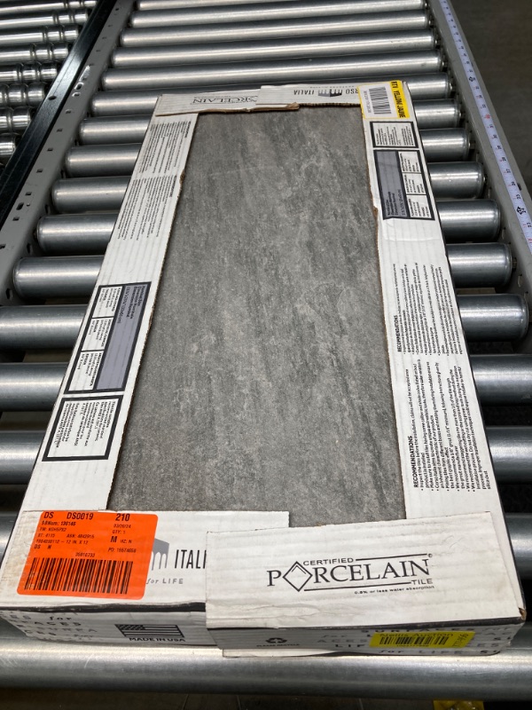 Photo 2 of Alpe Graphite 12 in. x 24 in. Porcelain Floor and Wall Tile (15.50 sq. ft./Case)