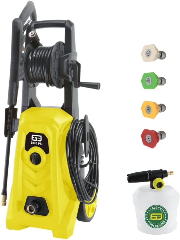 Photo 1 of Electric Pressure Washer Power Washer 2030PSI 1.76GPM 1800W High Pressure Washer Portable Car Pressure Washer with Spray Gun and Foam Cannon