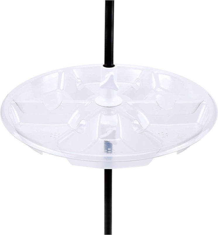 Photo 1 of 18 Inches Universal Bird Seed Catcher Hoop Platform Tray Fits Up to 1 Inch Diameter Feeder Pole