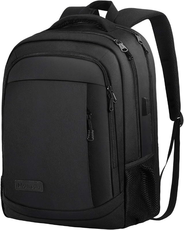 Photo 1 of Monsdle Extra Large 50L Travel Laptop, Anti Theft Backpacks with USB Charging Port, Travel Backpacks Business Work Bag 17.3 Inch College Computer Bag for Men Women