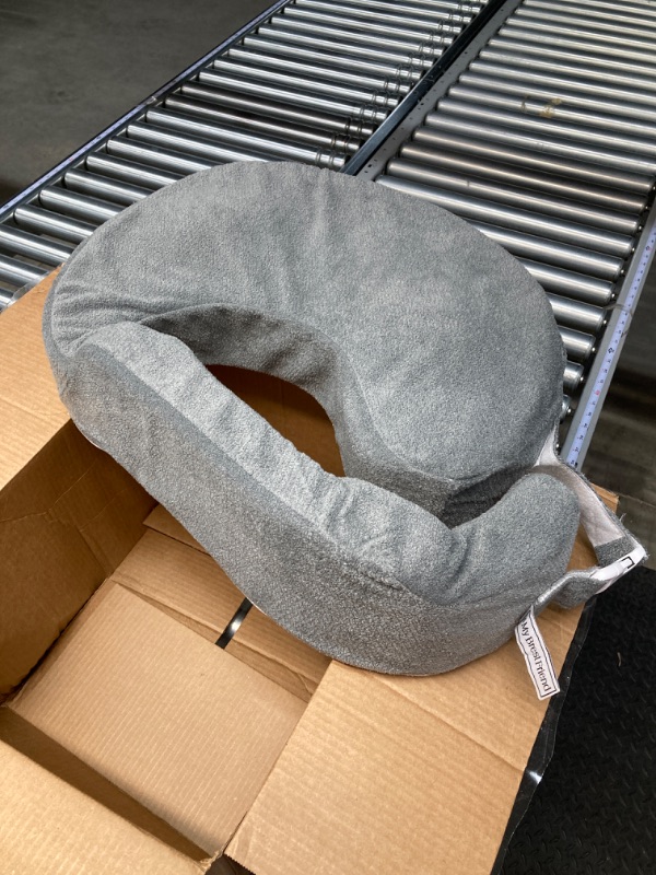 Photo 1 of My Brest Friend Nursing Pillow - Deluxe - Enhanced Comfort w/ Slipcover - Ergonomic Breastfeeding Pillow For Ultimate Support For Mom & Baby - Adjustable Pillow W/ Handy Side Pocket, Evening Grey
