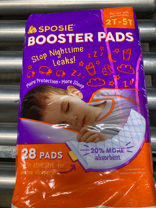 Photo 2 of Sposie Diaper Booster Pads 2T-5T, 28 Count - Baby Diaper Pads Inserts Overnight, Diaper Liners for Nighttime Diapers, Overnight Diapers