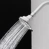 Photo 1 of 2 3-Spray Patterns 3.5 in. Single Wall Mount Fixed Shower Head in Chrome (2-Pack)