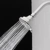 Photo 1 of 2 3-Spray Patterns 3.5 in. Single Wall Mount Fixed Shower Head in Chrome (2-Pack)