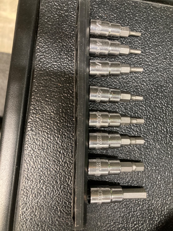Photo 1 of 1/4 in. Drive SAE Hex Bit Socket Set (8-Piece)