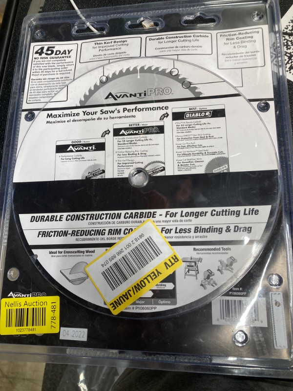 Photo 3 of 10 in. x 60-Tooth Fine Finish Circular Saw Blade Value Pack (2-Pack)