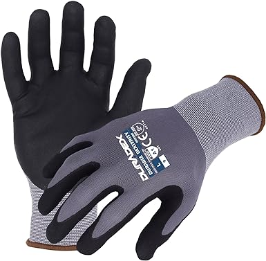 Photo 1 of 15-Gauge Nylon/Spandex Gloves with a Micro-Foam Nitrile/PU Palm Coating