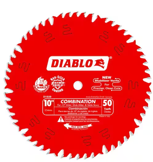 Photo 1 of 10in. x 50-Teeth Combination Saw Blade for Wood
