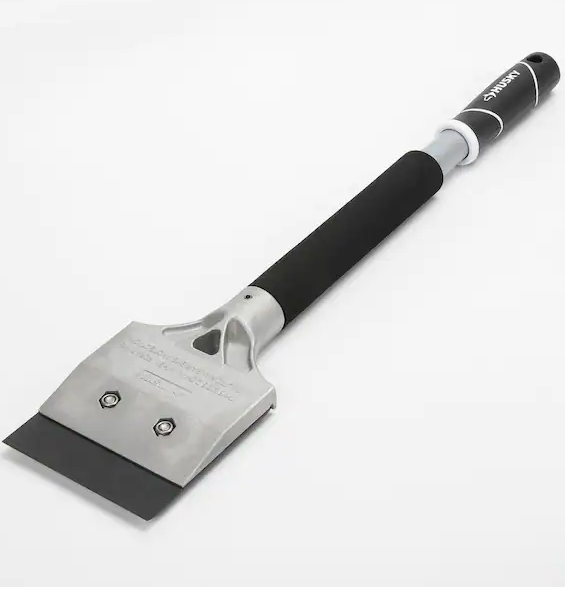 Photo 1 of 4 in. Heavy-Duty Floor Paint Scraper with Handle
