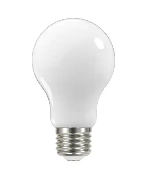 Photo 1 of 60-Watt Equivalent A19 Dimmable Frosted Glass Filament LED Light Bulb Bright White (4-Pack)
