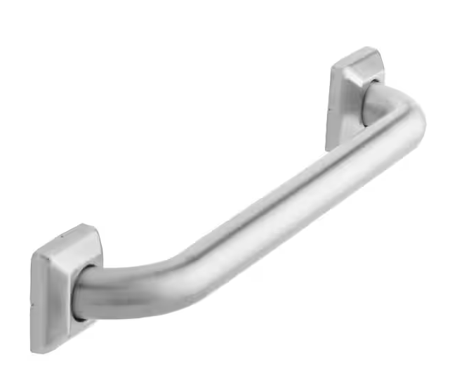 Photo 1 of 16 in. L x 2.5 in. Grab Bar in Brushed Stainless Steel
