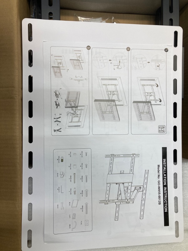 Photo 2 of Long Arm TV Wall Mount for 37-80 Inch TV, 47” Extra Long Articulating Arm Full Motion TV Mount, Corner TV Bracket Swivel and Tilt Fits, Max VESA 600x400mm, 99 lbs. Loading, 16”,18”, Studs