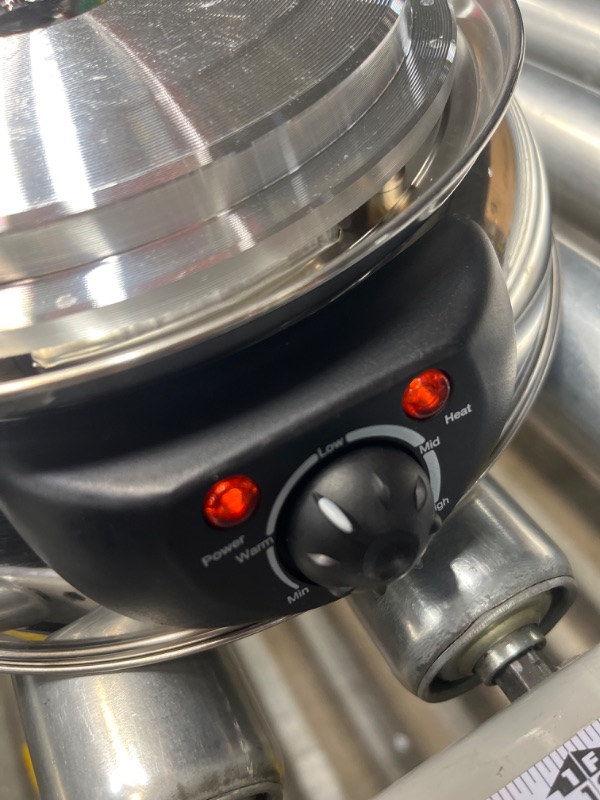 Photo 1 of Aroma Stainless Steel Hot Pot, Silver (ASP-600), 5 quart