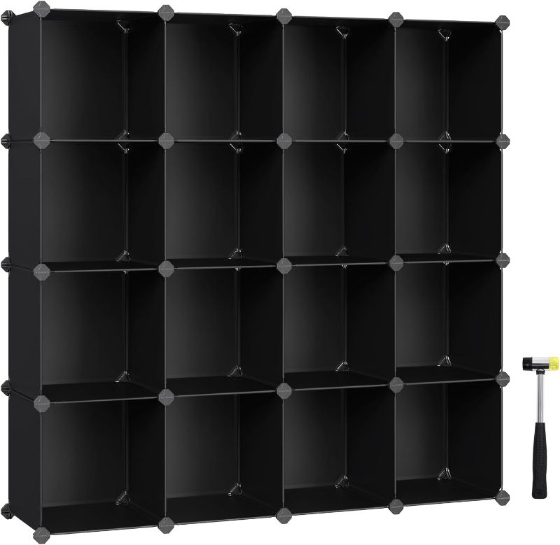 Photo 1 of 16 cube storage organizer black