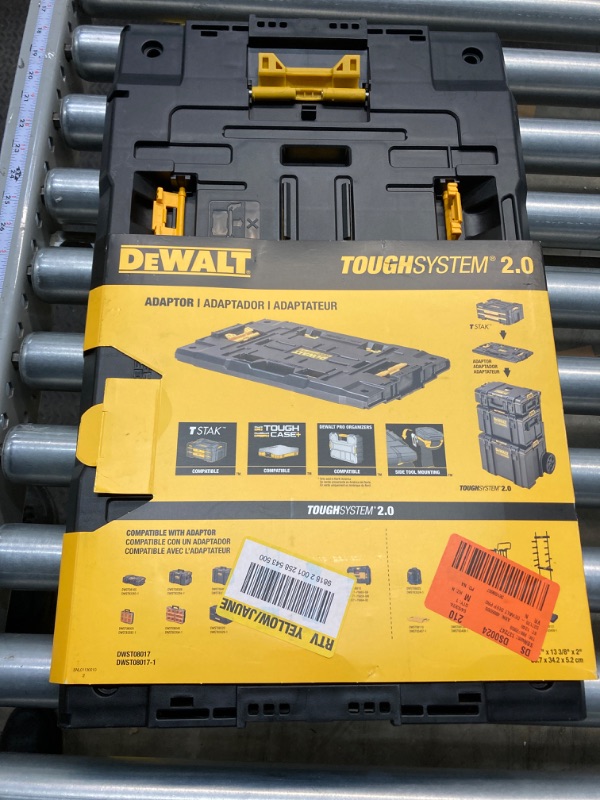 Photo 1 of DEWALT TOUGHSYSTEM 2.0 Tool Storage Adaptor, Connecting DEWALT TOUGHSYSTEM 2.0 products to DEWALT TSTAK (DWST08017)
