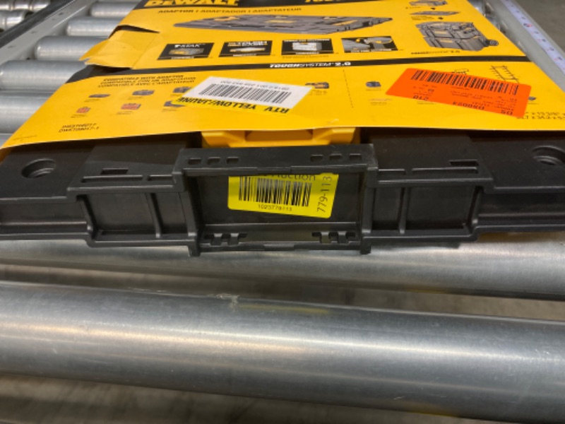 Photo 1 of DEWALT TOUGHSYSTEM 2.0 Tool Storage Adaptor, Connecting DEWALT TOUGHSYSTEM 2.0 products to DEWALT TSTAK (DWST08017)