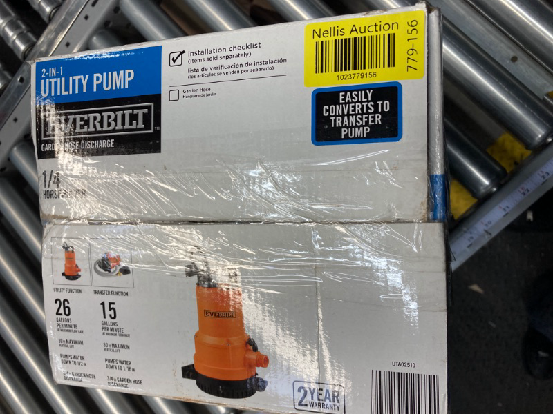 Photo 3 of 1/4 HP 2-in-1 Submersible Utility and Transfer Pump