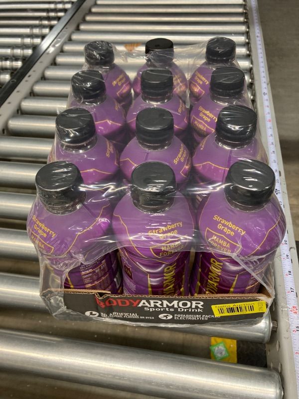 Photo 1 of BODYARMOR Sports Drink Sports Beverage, Mamba Forever, Coconut Water Hydration, Natural Flavors With Vitamins, Potassium-Packed Electrolytes, Perfect For Athletes, 28 Fl Oz (Pack of 12) Mamba Forever 28 Ounce (Pack of 12)