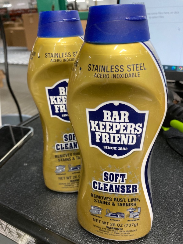 Photo 2 of 2 Bar Keepers Friend Bar Keepers Friend Soft Cleaner Premixed Formula, Citrus, 26 Ounce (Pack of 2) 26 Oz 26 Ounce (Pack of 2)