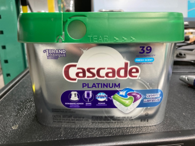 Photo 2 of 3 Cascade Platinum ActionPacs Dishwasher Detergents (39 ct)