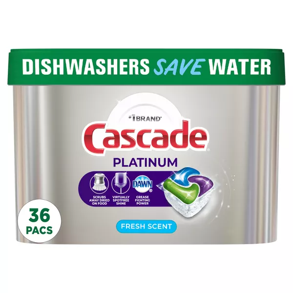 Photo 1 of 3 Cascade Platinum ActionPacs Dishwasher Detergents (39 ct)