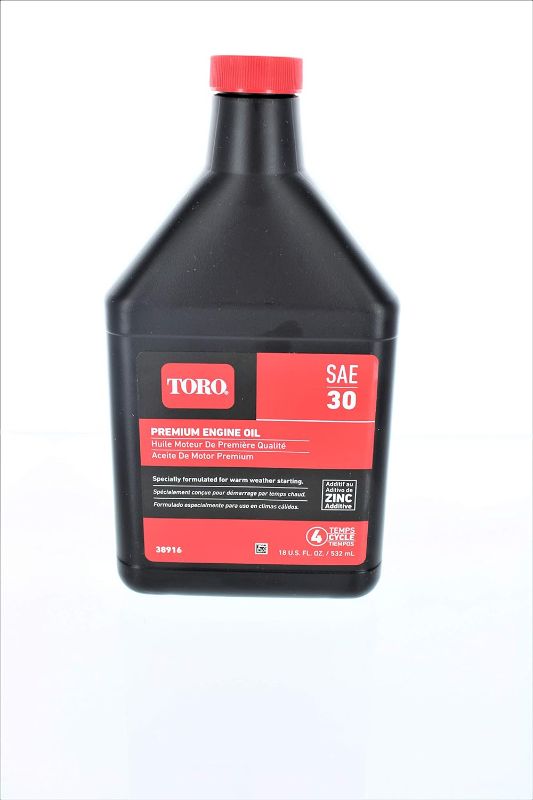 Photo 1 of 4 Toro 38916 SAE 30 Oil 18 Oz Bottles