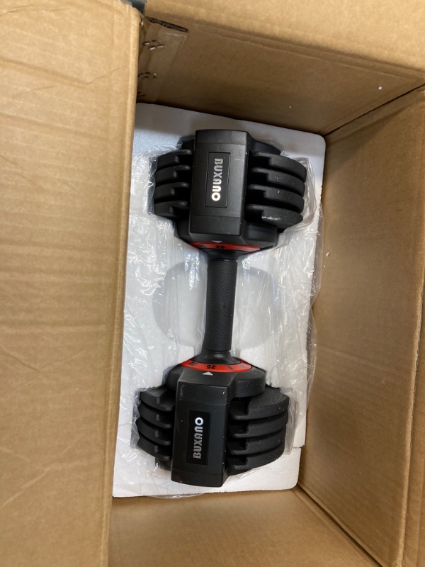 Photo 4 of Adjustable Dumbbell 25LB Single Dumbbell 5 in 1 Free Weight Dumbbell with Anti-Slip Metal Handle, Perfect for Full Body Workout Fitness