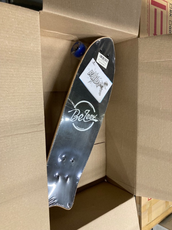 Photo 1 of BELEEV Cruiser Skateboards for Beginners, 27 x 8 inch Complete Skateboard for Kids Teens Adults, 7 Ply Canadian Maple Double Kick Deck Concave Skateboard with Skate T-Tool
