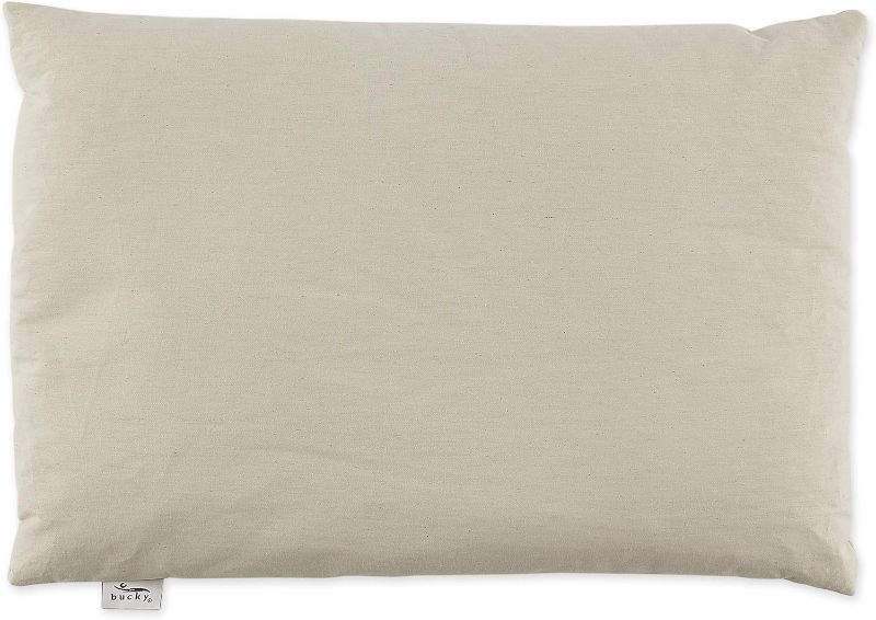 Photo 1 of Bucky 100% Cotton Buckwheat Filled Pillow Collection, 1 Count (Pack of 1), Natural Twill