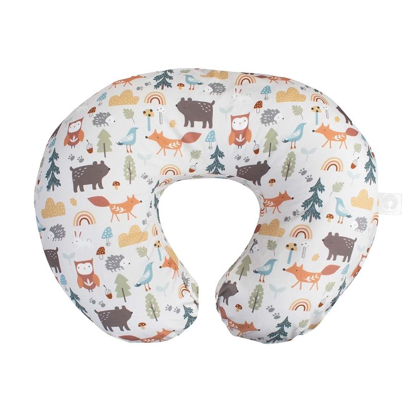 Photo 1 of Boppy Nursing Pillow Cover, Spice Woodland, Cotton Blend, Fits the Original Support for Breastfeeding, Bottle Feeding and Bonding, Cover Only, Sold Separately
