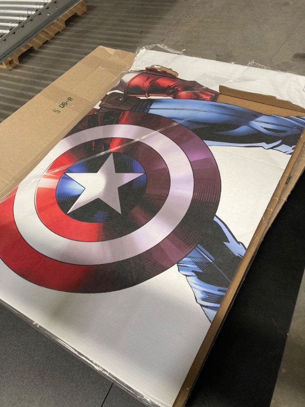 Photo 3 of Advanced Graphics Captain America Life Size Cardboard Cutout Standup - Marvel's Avengers Animated Captain America 2