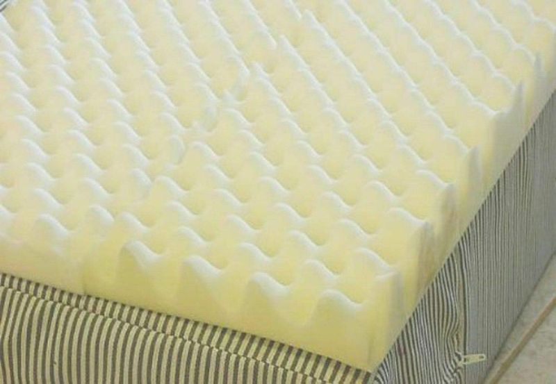 Photo 1 of 
4 inch Foam Twin Bed Pad Mattress Egg Crate Overlay Topper 72 L X 34 W X 4 Soft