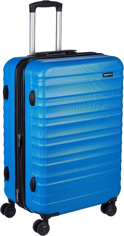 Photo 4 of Amazon Basics 24-inch Hardside Spinner, Light Blue