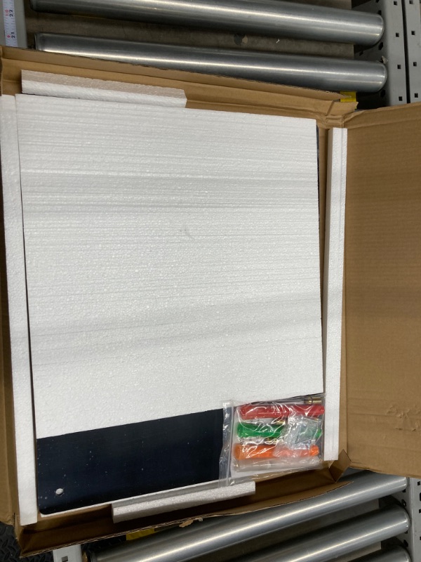 Photo 1 of Acrylic Dry Erase Board 20” x 16”, Black Acrylic Wall Mounted Glass Whiteboard with Eraser, Acrylic Note Board, for Office, Home, Commercial and Eraser 20” x 16” Black