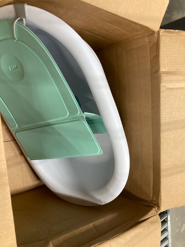 Photo 1 of 
Frida Baby 4-in-1 Grow-with-Me Baby Bathtub, Baby Tub for Newborns to Toddler with Removable Bath Seat & Backrest for Bath Support in Tub