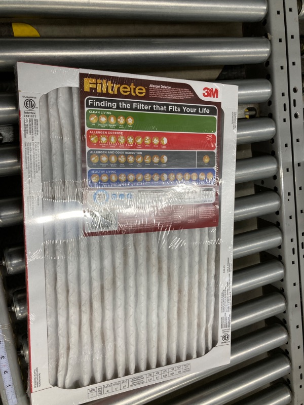 Photo 2 of 
Filtrete 14x20x1 AC Furnace Air Filter, MERV 11, MPR 1000, Micro Allergen Defense, 3-Month Pleated 1-Inch Electrostatic Air Cleaning Filter, 2 Pack (Actual...