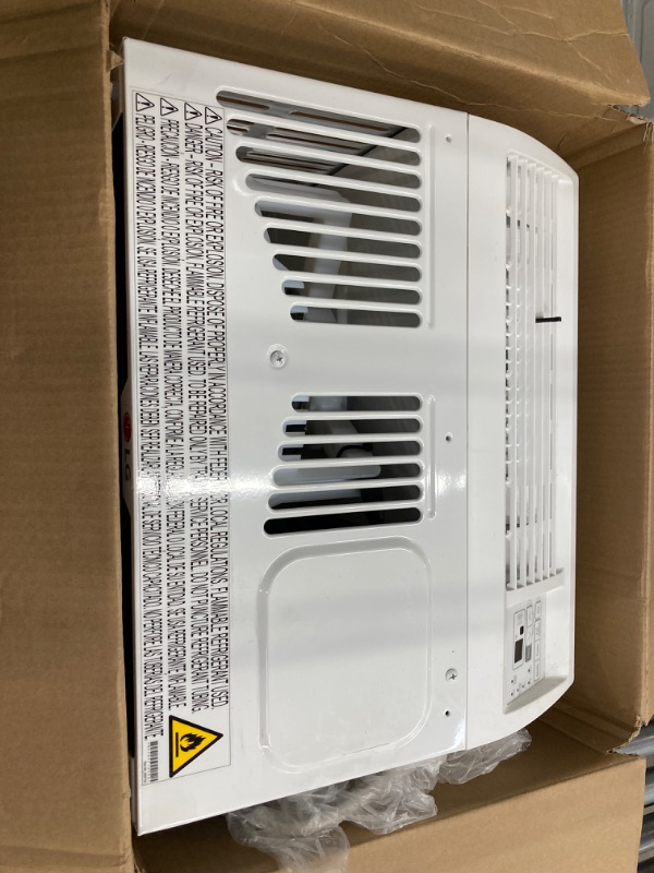 Photo 2 of LG 5800 BTU Window Air Conditioners [2023 New] Remote Control Ultra-Quite Compact-size Washable Filter Multi-Speed Fan Cools 260 Sq.Ft. Small Room AC Unit air conditioner Easy Install White LW6023R