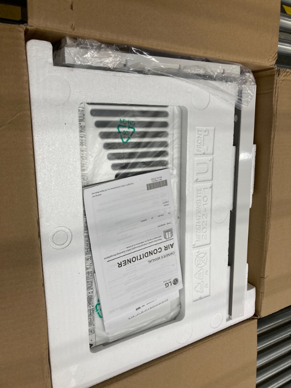 Photo 3 of LG 5000 BTU Window Air Conditioner with Mechanical Control, White (LW5016)