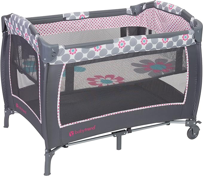 Photo 1 of Baby Trend Lil' Snooze Deluxe II Nursery Center, Daisy Dots