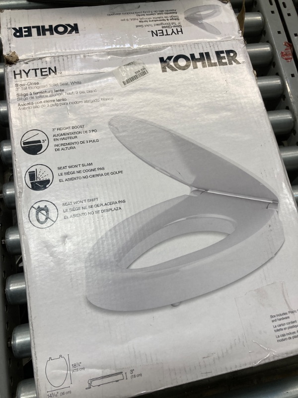 Photo 1 of Kohler Hyten Elongated Closed-Front Toilet Seat with Soft Close