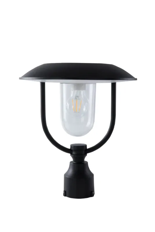 Photo 1 of LUTEC-Solar Outdoor Post Light, Dusk to Dawn, Exterior Pole Lights Head for Pier and Pole Mount, Black