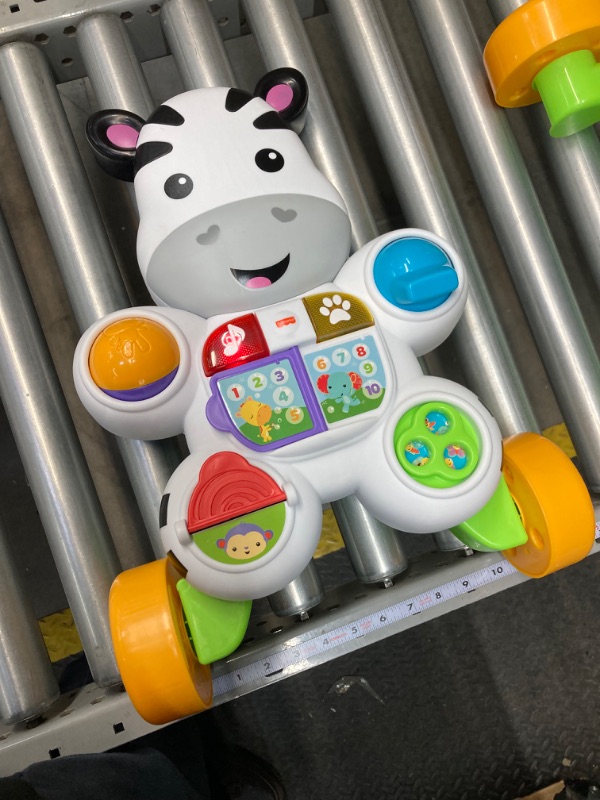 Photo 3 of Fisher-Price Baby to Toddler Learning Toy, Learn with Me Zebra Walker