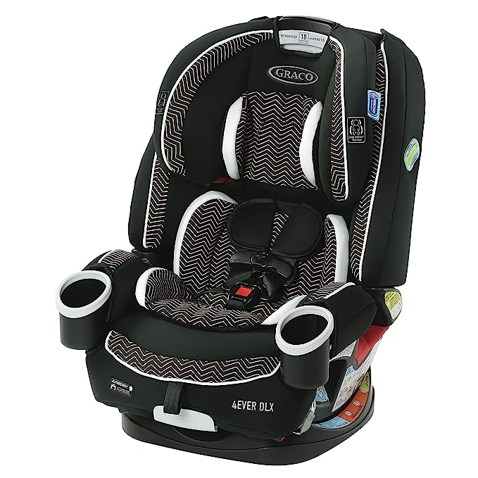 Photo 1 of Graco 4Ever DLX 4 in 1 Car Seat, Infant to Toddler Car Seat, with 10 Years of Use, Zagg 1 Count (Pack of 1)