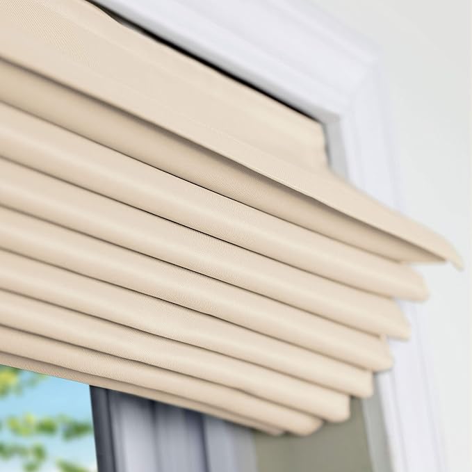 Photo 1 of Arlo Blinds Cordless Fabric Roman Shades Light Filtering Window Blinds