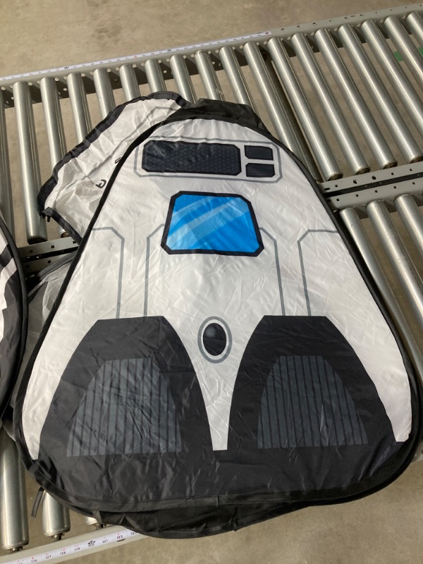 Photo 1 of Rocket Ship Play Tent for Kids, Astronaut Spaceship Space Themed Pretend Playhouse Indoor Outdoor Games Party Children Pop Up Foldable Tent Birthday Toy for Boys Girls Toddler Baby