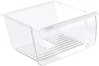 Photo 1 of Appliance Parts 2188656 Crisper Bin (Upper) Compatible with Whirlpool Refrigerator | Fridge Drawers | Kenmore Refrigerator Parts | Whirlpool Shelf Replacement - WP2188656