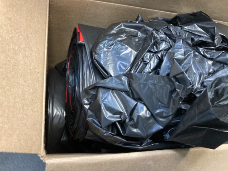 Photo 2 of Ultrasac Black Large Heavy Duty Drawstring Trash Bags 33 Gallon 1.4 MIL