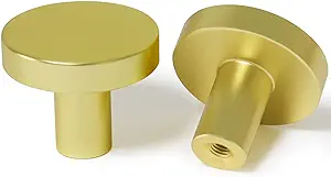Photo 1 of 20 Packs Gold Cylindrical Shape Cabinet Knobs Pull Hardware Handle,Minor Diameter Knobs for Cabinets and Drawers Pulls,Knob for Dresser Drawers,Bathroom Wardrobe Hardware